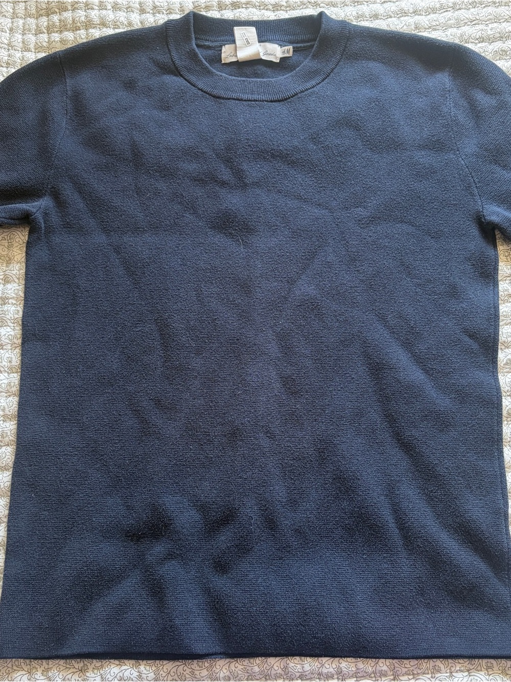 LOGG H&M Navy Crewneck Sweater